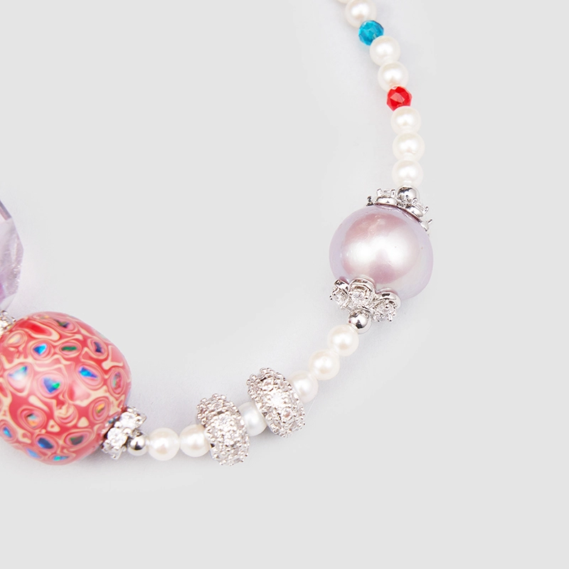 Original Handmade Natural Pearls collar  by OHGG - OHGGRN24174