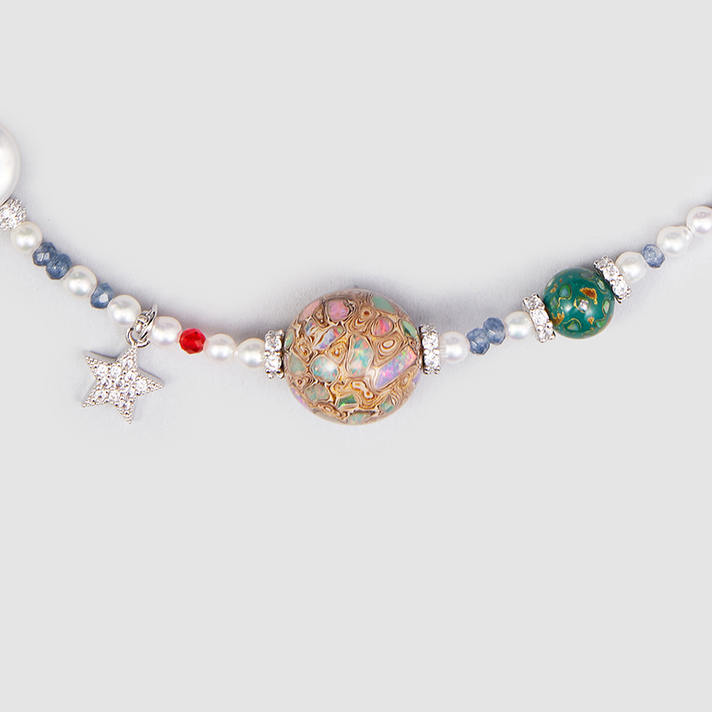 Original Handmade Natural Pearls collar by OHGG - OHGGRN24168