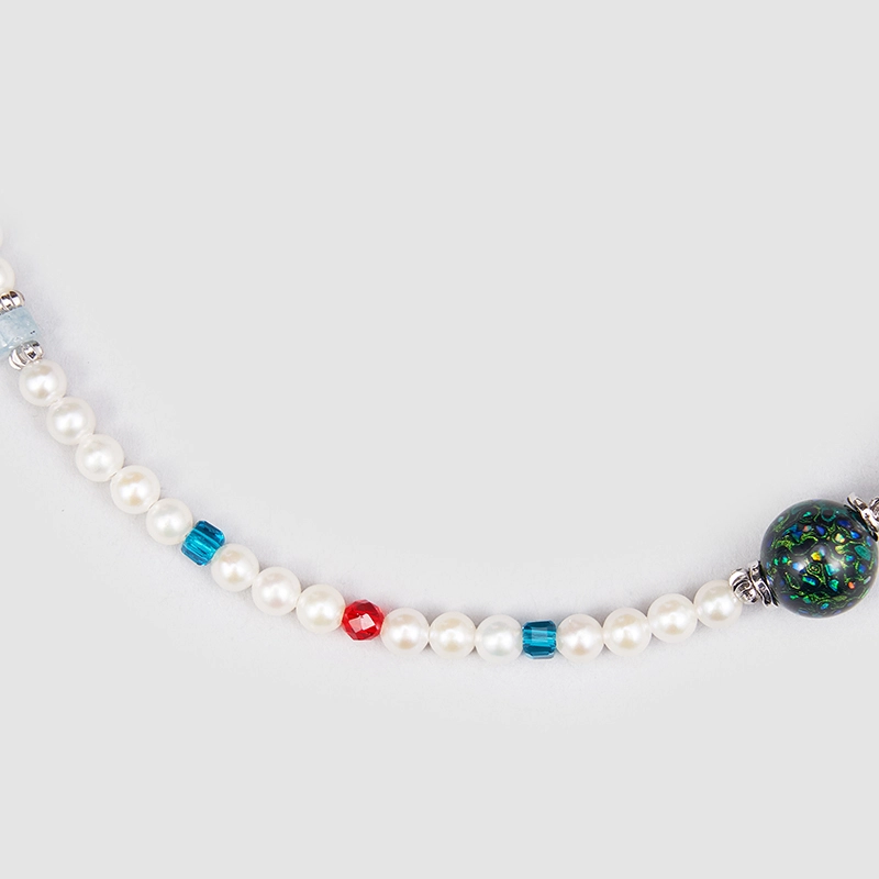Original Handmade Natural Pearls collar  by OHGG - OHGGRN24181