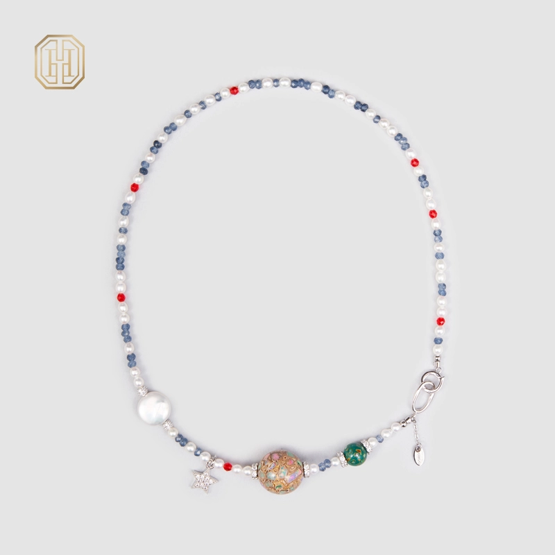 Original Handmade Natural Pearls collar by OHGG - OHGGRN24168