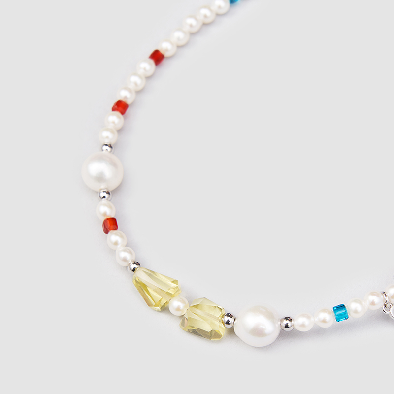 Original Handmade Natural Pearls collar  by OHGG - OHGGRN24180