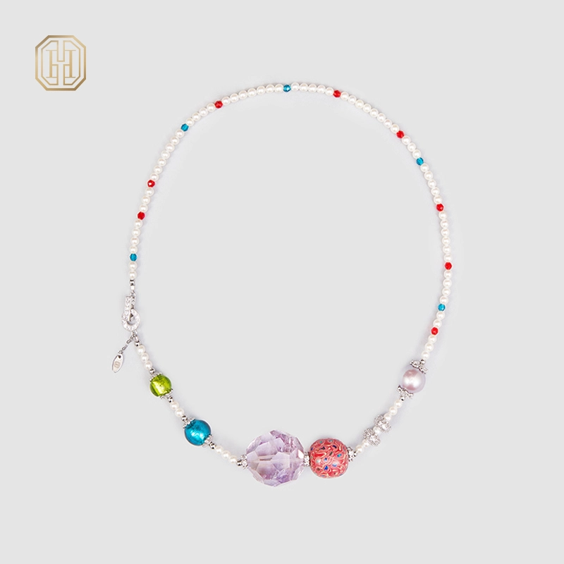 Original Handmade Natural Pearls collar  by OHGG - OHGGRN24174