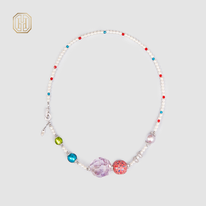 Original Handmade Natural Pearls collar  by OHGG - OHGGRN24174
