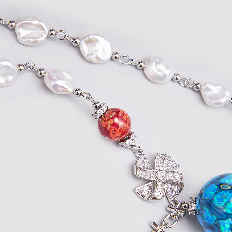 Original Handmade Natural Pearls Necklace by OHGG - OHGGRN24184