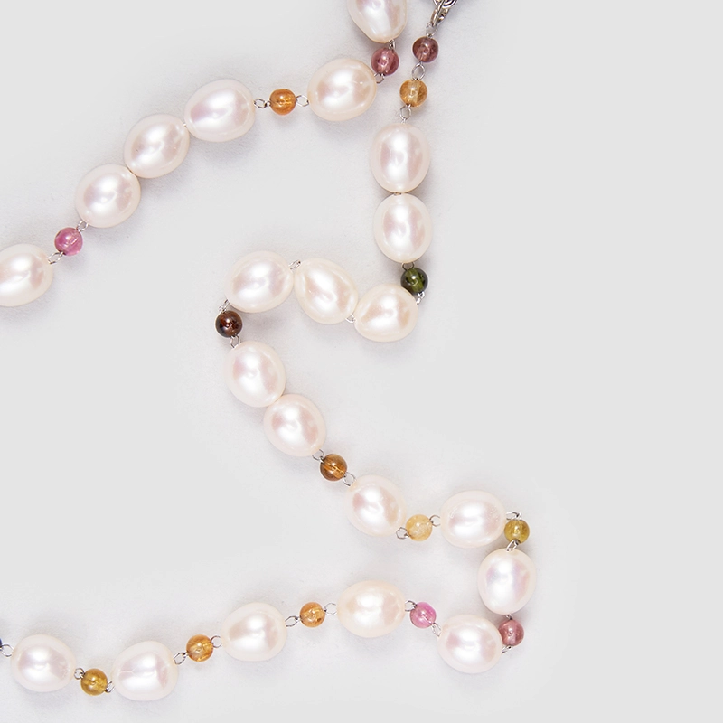 Original Handmade Natural Pearls collar  by OHGG - OHGGRN24175