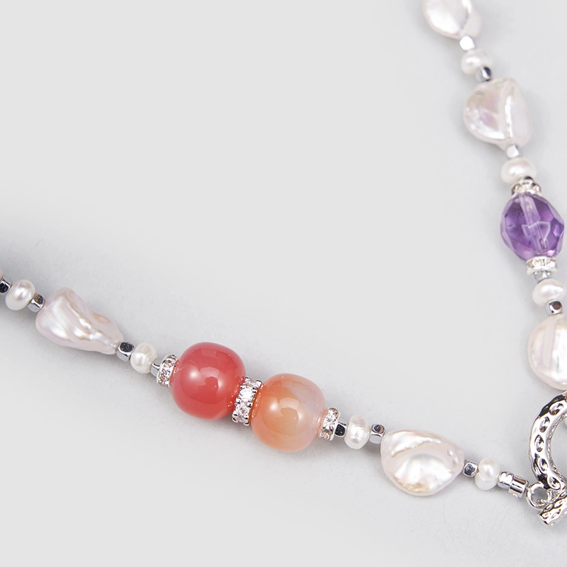 Original Handmade Natural Pearls collar  by OHGG - OHGGRN24179