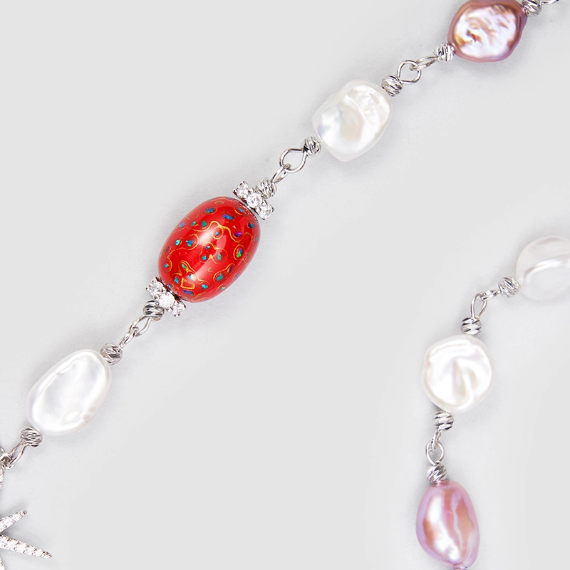 Original Handmade Natural Pearls Necklace  by OHGG - OHGGRN24182
