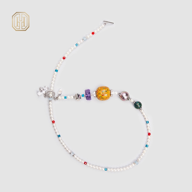 Original Handmade Natural Pearls collar  by OHGG - OHGGRN24181