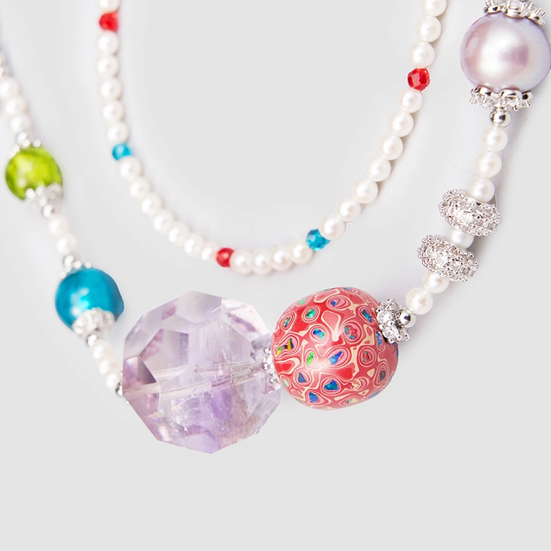 Original Handmade Natural Pearls collar  by OHGG - OHGGRN24174