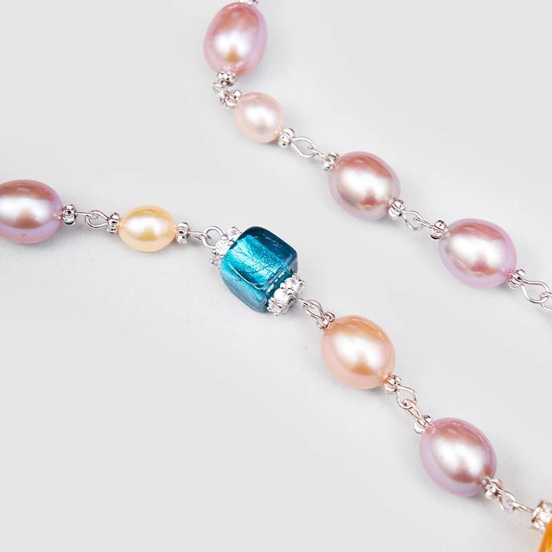 Original Handmade Natural Pearls collar  by OHGG - OHGGRN24171