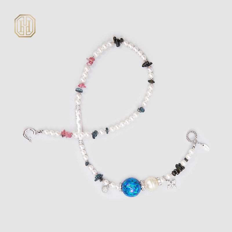 Original Handmade Natural Pearls collar by OHGG - OHGGRN24167