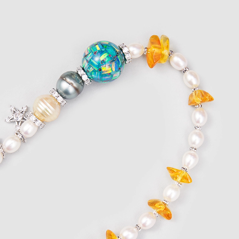 Original Handmade Natural Pearls Necklace by OHGG - OHGGRN24165