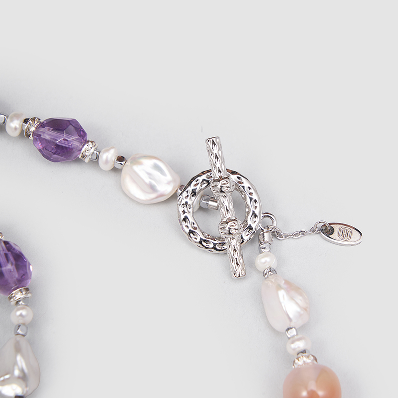 Original Handmade Natural Pearls collar  by OHGG - OHGGRN24179