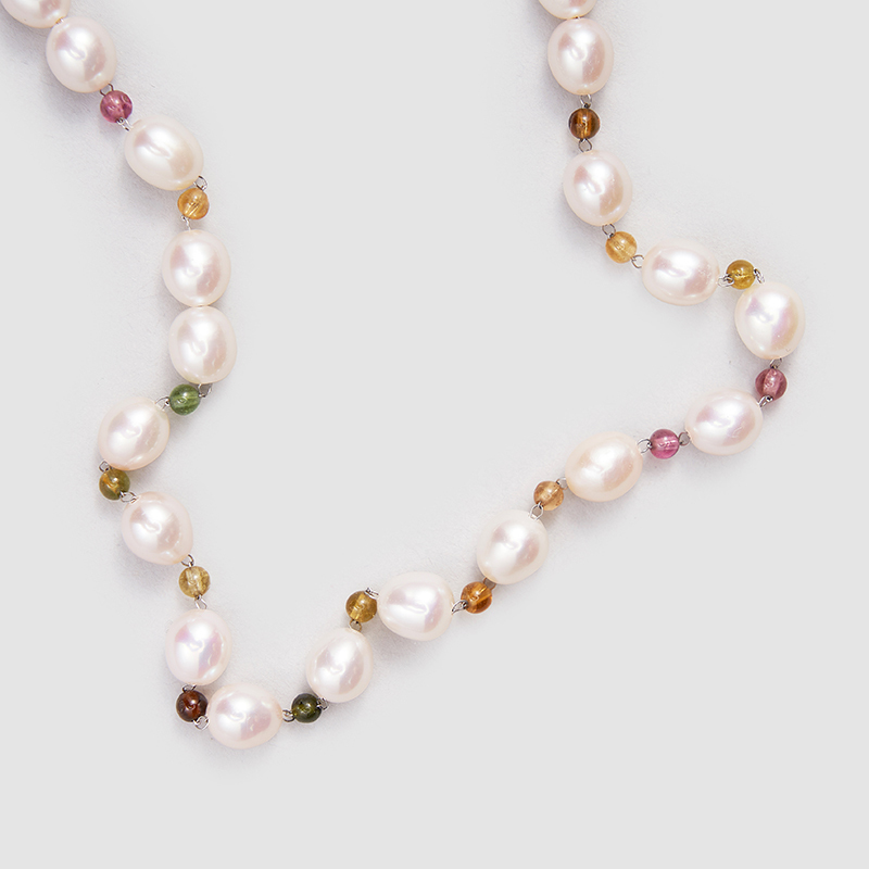 Original Handmade Natural Pearls collar  by OHGG - OHGGRN24175