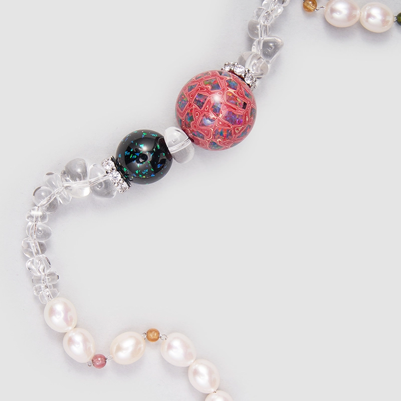 Original Handmade Natural Pearls collar  by OHGG - OHGGRN24175