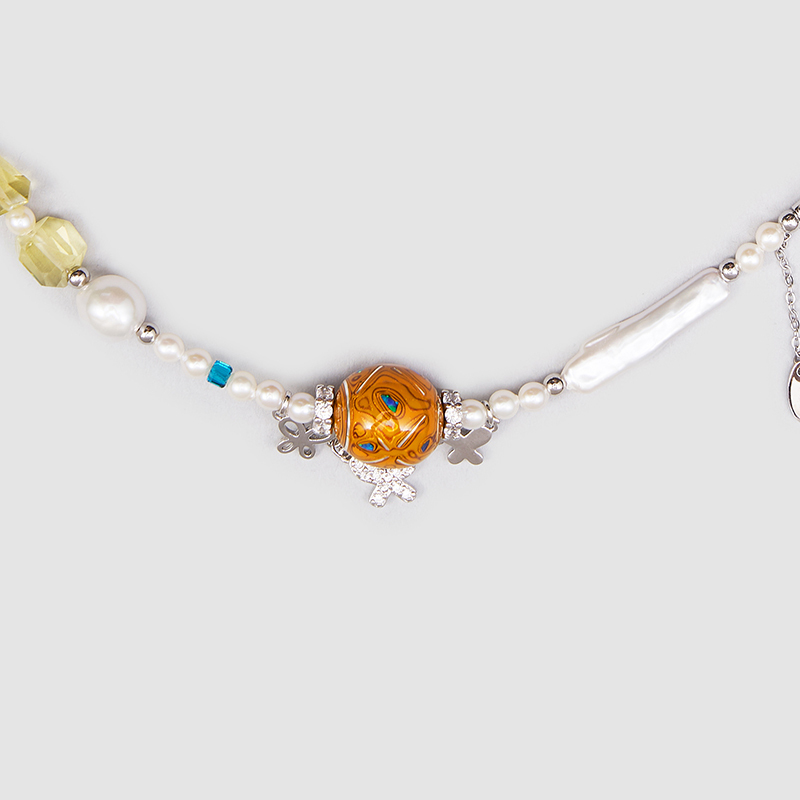 Original Handmade Natural Pearls collar  by OHGG - OHGGRN24180