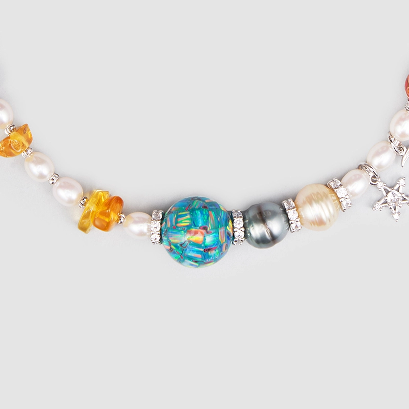 Original Handmade Natural Pearls Necklace by OHGG - OHGGRN24165