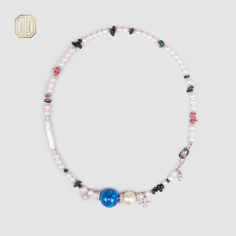 Original Handmade Natural Pearls collar by OHGG - OHGGRN24167