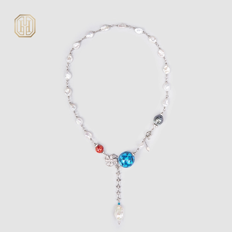 Original Handmade Natural Pearls Necklace by OHGG - OHGGRN24184