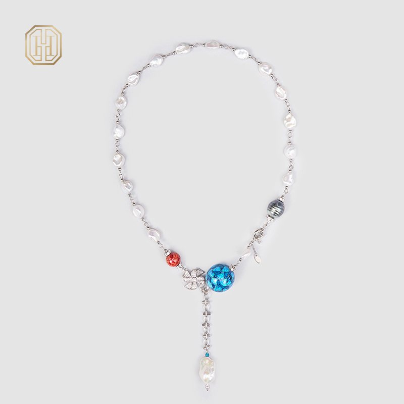 Original Handmade Natural Pearls Necklace by OHGG - OHGGRN24184