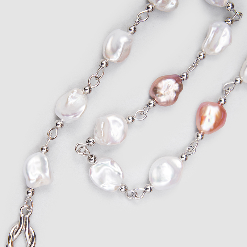 Original Handmade Natural Pearls collar chain  by OHGG - OHGGRN24183