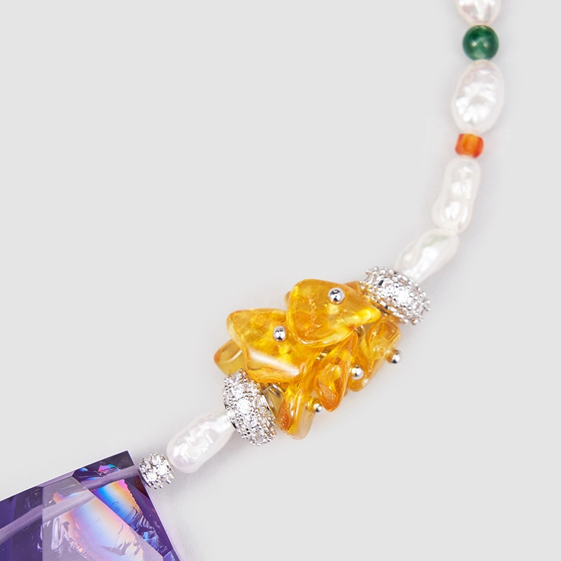 Original Handmade Natural Pearls collar  by OHGG - OHGGRN24170
