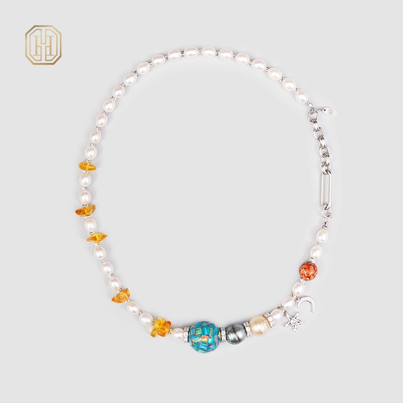 Original Handmade Natural Pearls Necklace by OHGG - OHGGRN24165