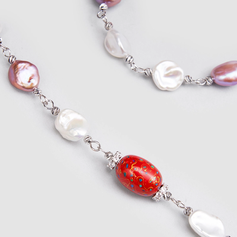 Original Handmade Natural Pearls Necklace  by OHGG - OHGGRN24182