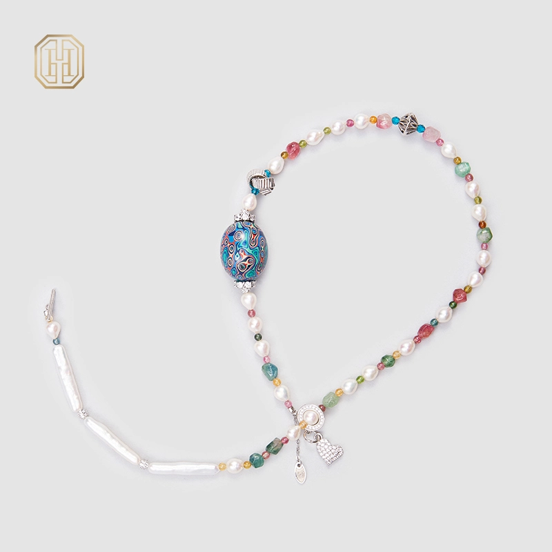 Original Handmade Natural Pearls collar chain  by OHGG - OHGGRN24169