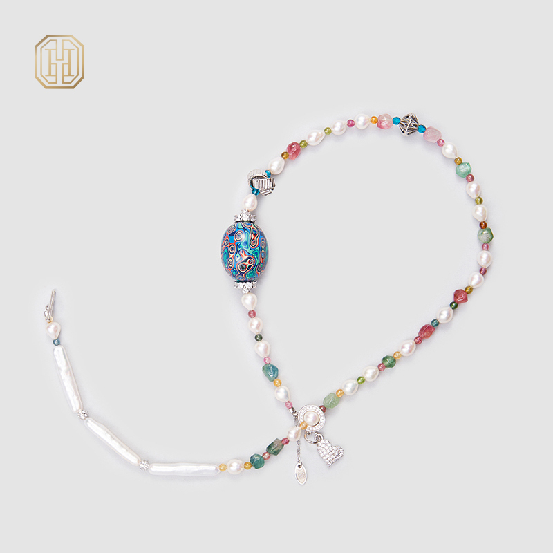 Original Handmade Natural Pearls collar chain  by OHGG - OHGGRN24169
