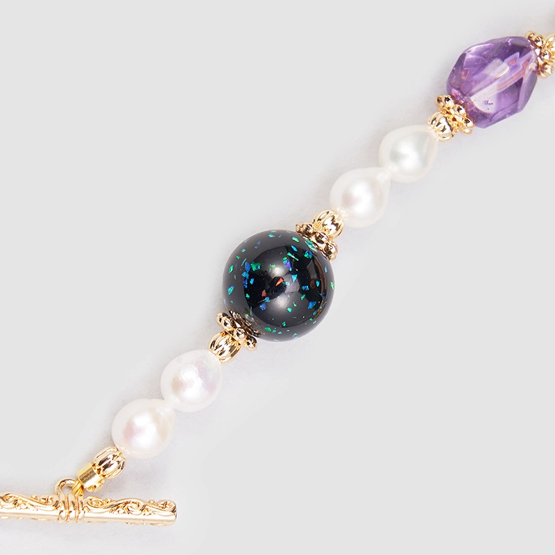 Original Handmade Natural Pearls collar chain by OHGG - OHGGRN24177