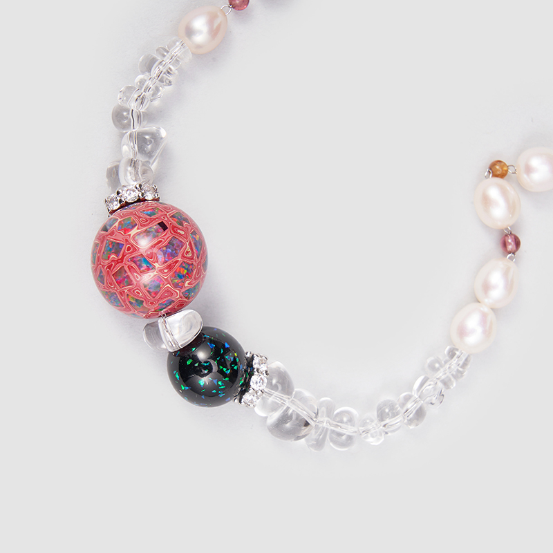 Original Handmade Natural Pearls collar  by OHGG - OHGGRN24175
