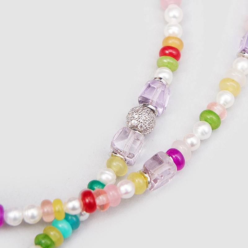 Original Handmade Natural Pearls sweater chain by OHGG - OHGGRN24206
