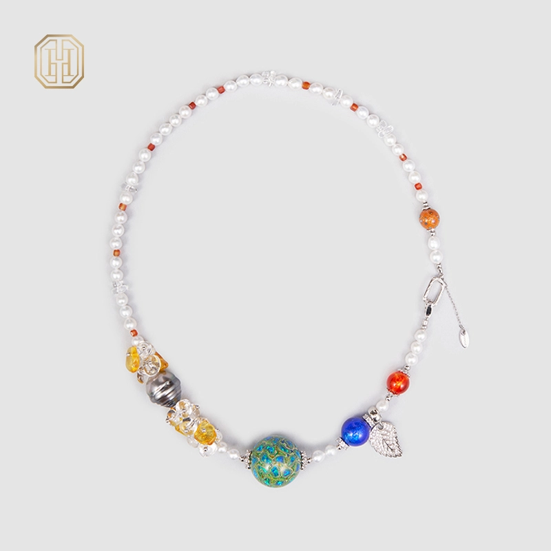 Original Handmade Natural Pearls collar by OHGG - OHGGRN24193