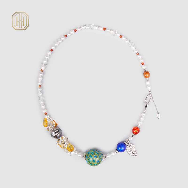 Original Handmade Natural Pearls collar by OHGG - OHGGRN24193