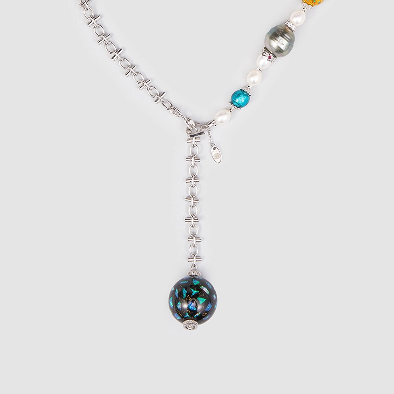 Original Handmade Natural Pearls sweater chain by OHGG - OHGGRN24196