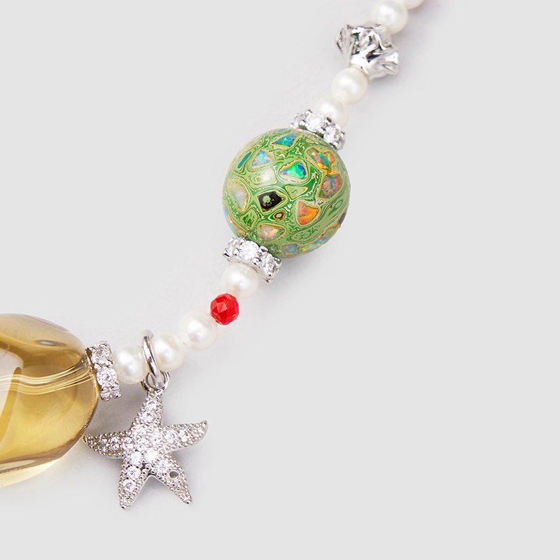 Original Handmade Natural Pearls collar by OHGG - OHGGRN24195