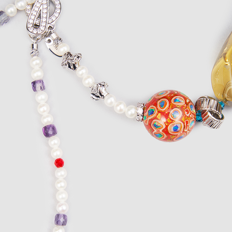 Original Handmade Natural Pearls collar by OHGG - OHGGRN24195