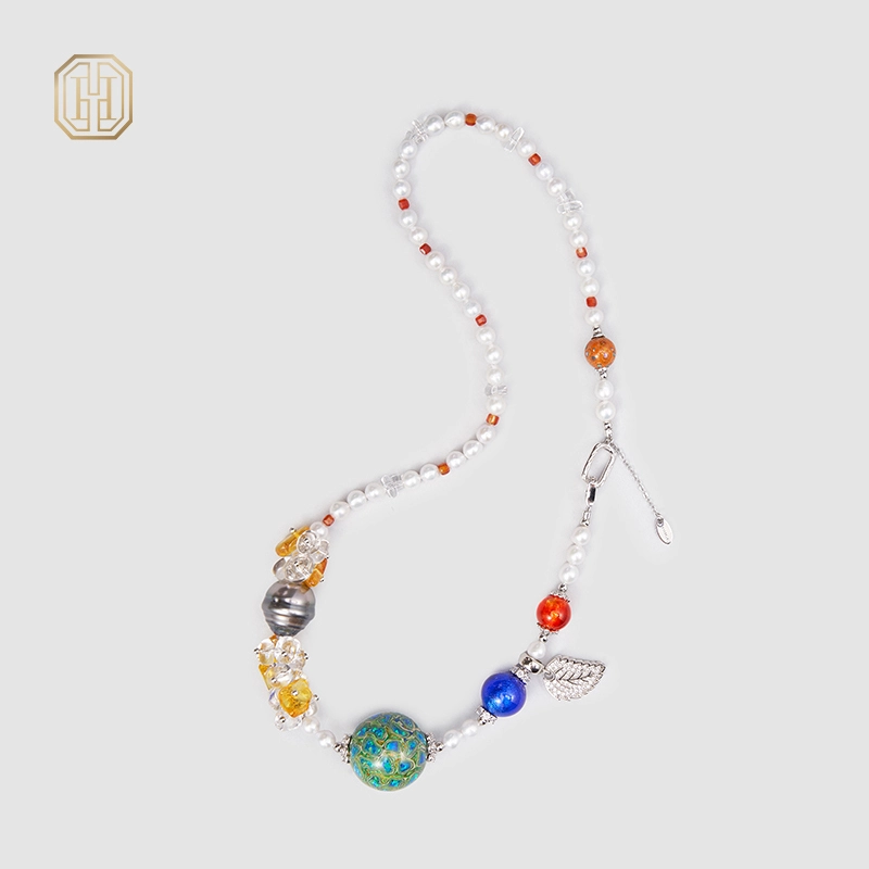 Original Handmade Natural Pearls collar by OHGG - OHGGRN24193