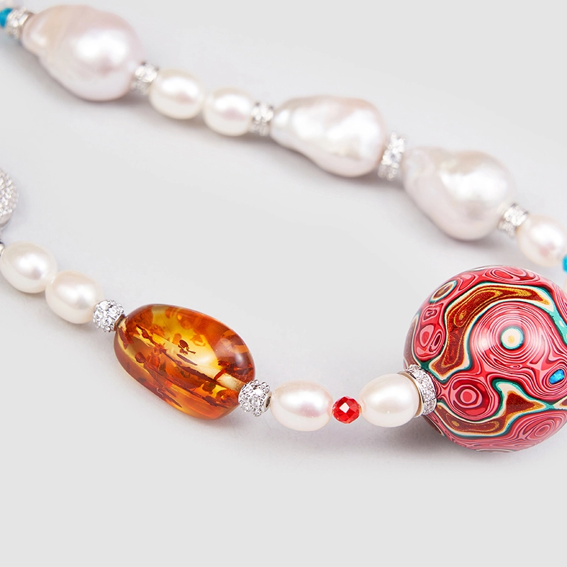 Original Handmade Natural Pearls Necklace by OHGG - OHGGRN24205