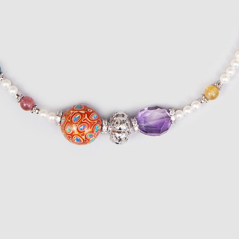 Original Handmade Natural Pearls collar by OHGG - OHGGRN24191