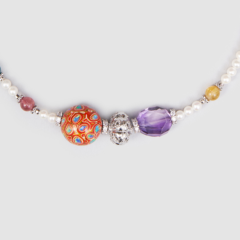 Original Handmade Natural Pearls collar by OHGG - OHGGRN24191