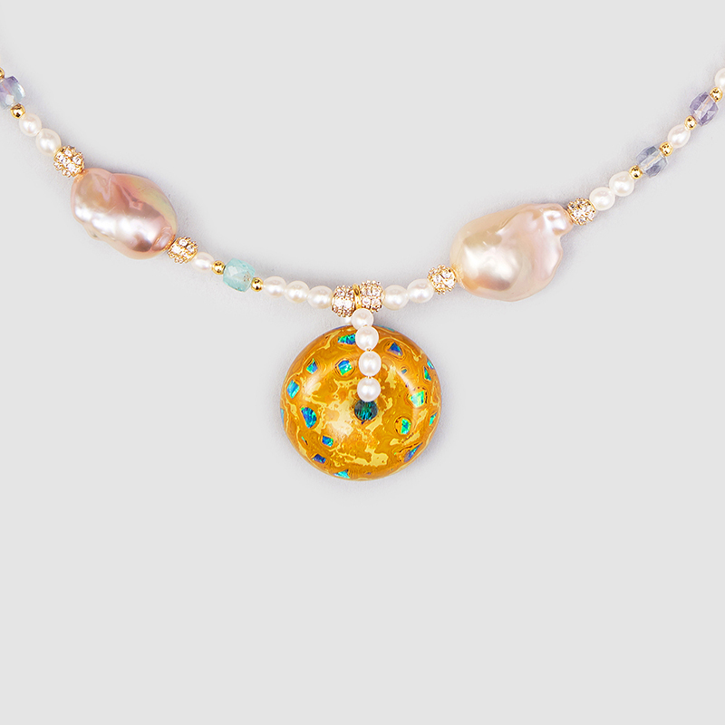 Original Handmade Natural Pearls Necklace by OHGG - OHGGRN24197