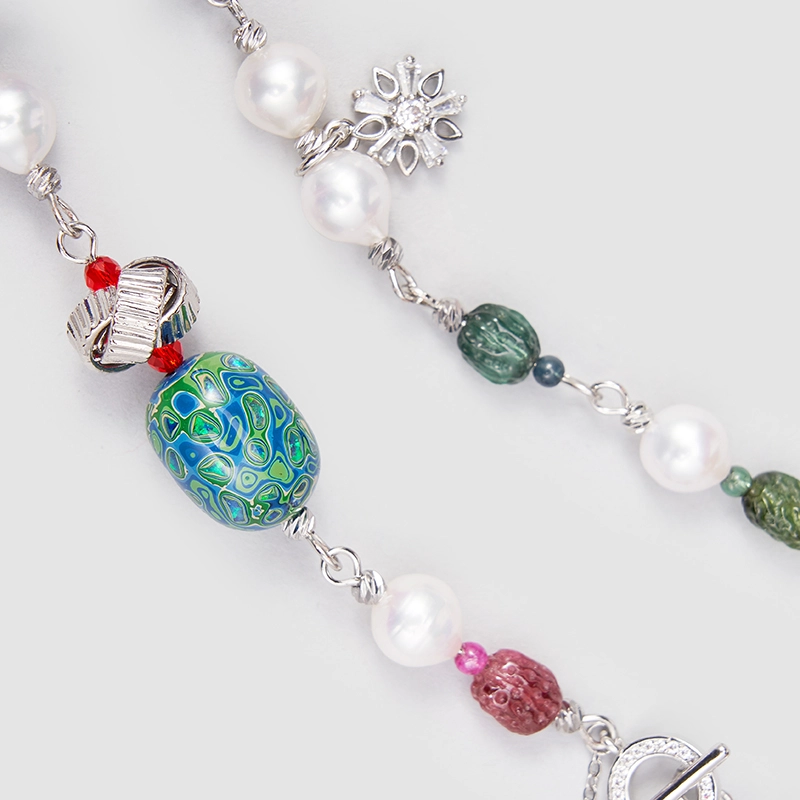 Original Handmade Natural Pearls Necklace by OHGG - OHGGRN24187