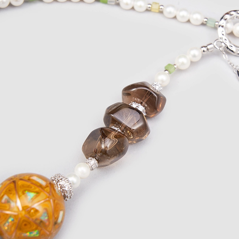 Original Handmade Natural Pearls collar by OHGG - OHGGRN24202