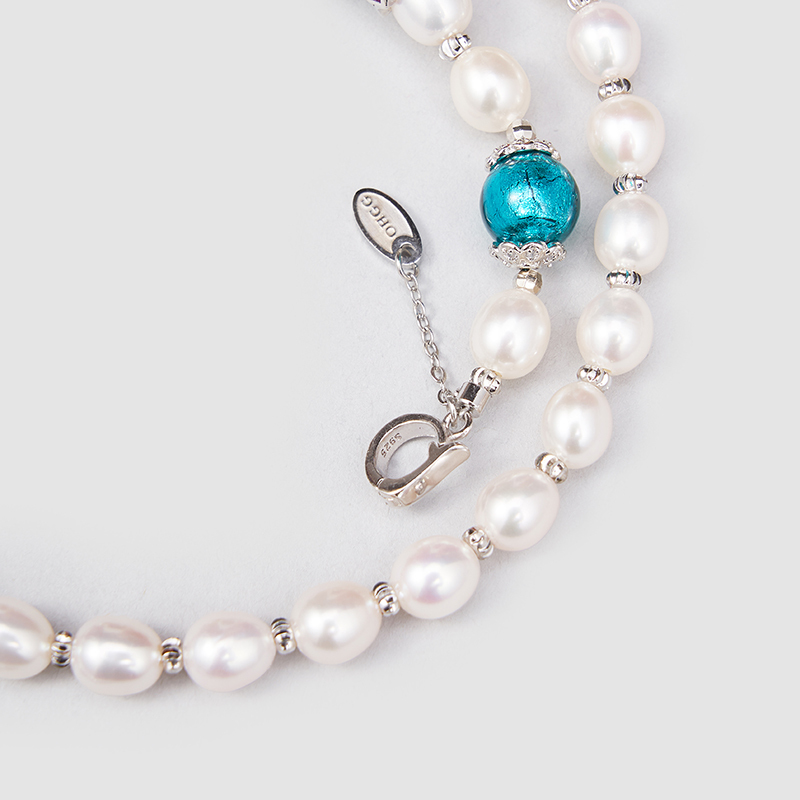 Original Handmade Natural Pearls sweater chain by OHGG - OHGGRN24196