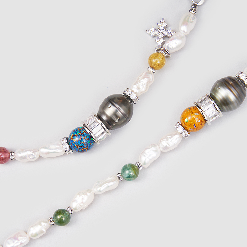 Original Handmade Natural Pearls sweater chain by OHGG - OHGGRN24188