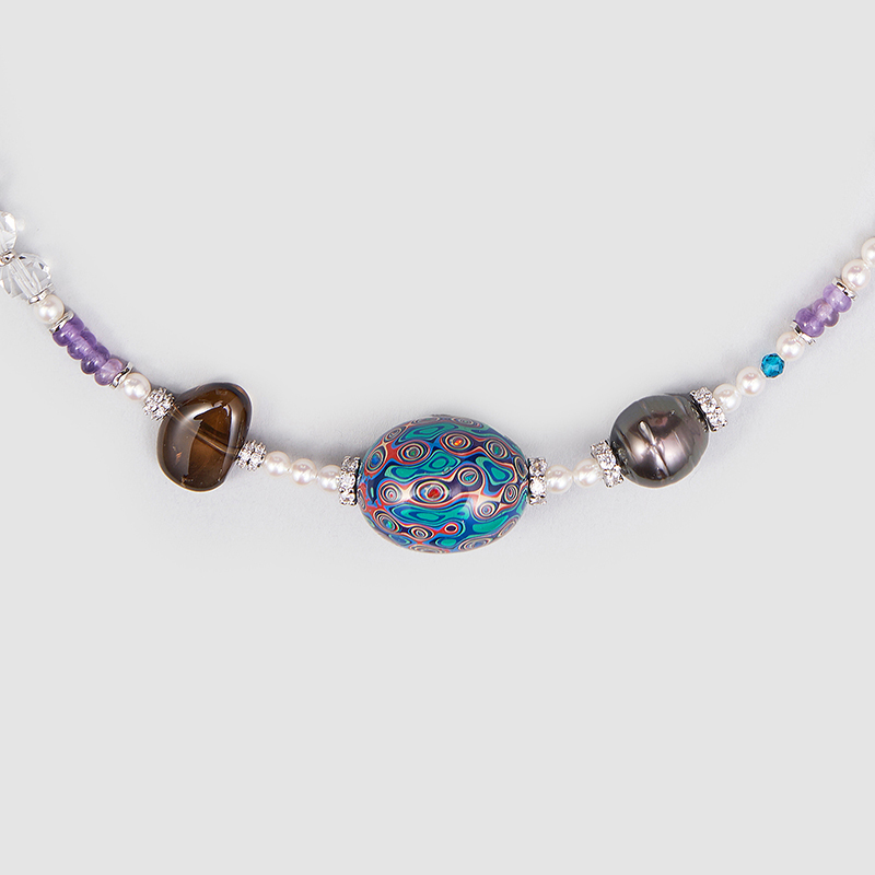 Original Handmade Natural Pearls collar by OHGG - OHGGRN24211