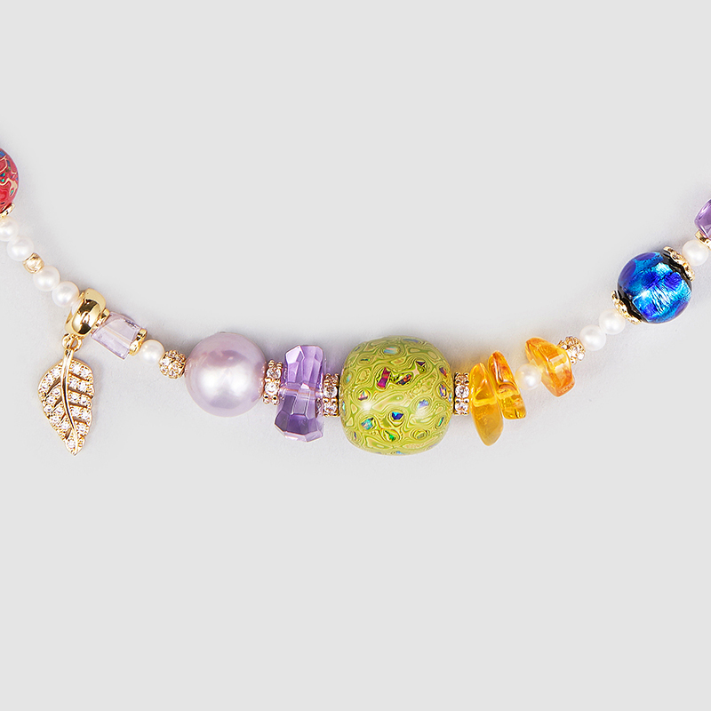 Original Handmade Natural Pearls collar by OHGG - OHGGRN24210