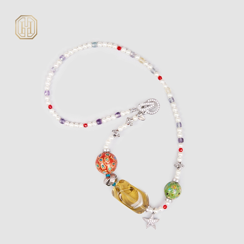 Original Handmade Natural Pearls collar by OHGG - OHGGRN24195